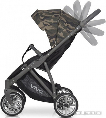 Коляска прогулочная «книга» Expander Vivo Military (02)
