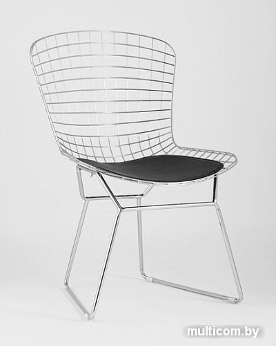 Стул Stool Group Bertoia (хром/черная подушка)