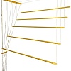Сушилка для белья Comfort Alumin Потолочная Алюминиевая Gold Premium 5 прутьев 2.3 м (золото)