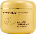 3W Clinic Маска для лица кремовая Collagen Sleeping Pack ночная 100 мл