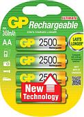 Аккумуляторы GP AA 2500mAh 4 шт. (250AAHC)