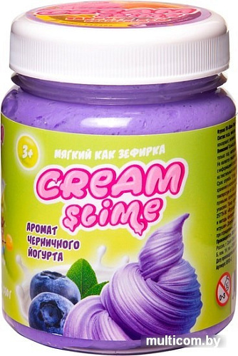 Слайм Slime Cream-Slime с ароматом черничного йогурта SF02-J