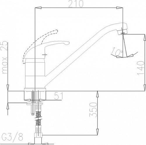 Смеситель Armatura Piryt 443-845-00