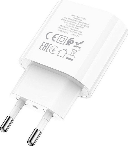Сетевое зарядное Hoco C94A (белый)