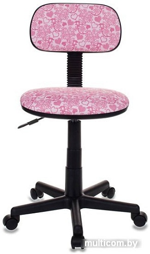Кресло Бюрократ CH-201NX/HEARTS-PK (розовый)