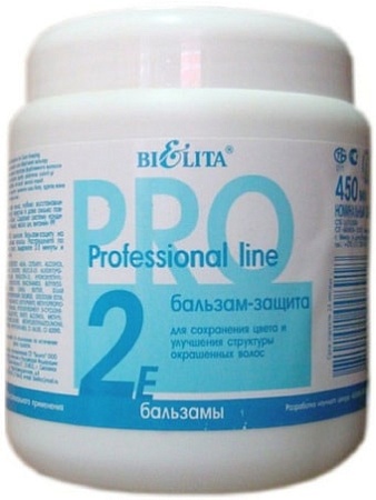 Косметика по уходу за волосами Belita Бальзам Professional Line защита для окрашенных волос 450 мл