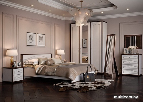 Комод КМК Мебель 4Я Сицилия 0852.4 (белый-дуб портовый-дуб полярный)