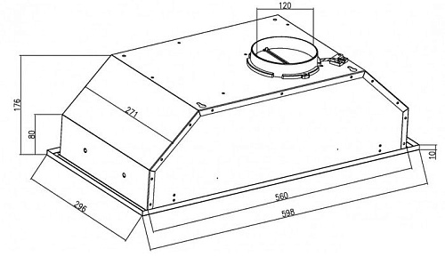 Кухонная вытяжка Schtoff Elemento 60 (нержавеющая сталь)