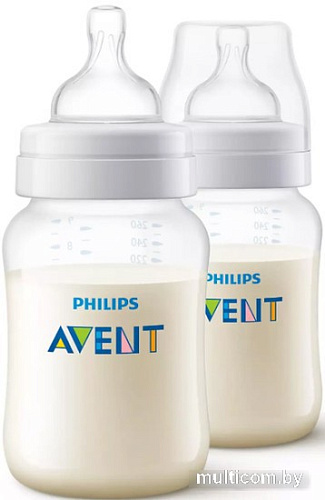 Набор бутылочек для кормления Philips Avent Anti-colic SCY103/02 (260 мл, 2 шт)