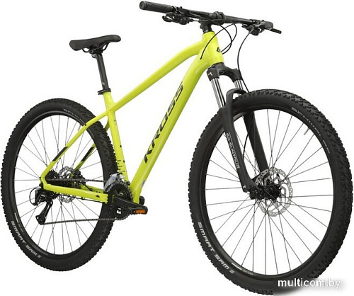 Велосипед Kross Level 1.0 29 L/19&quot; 2024 (лайм/черный)