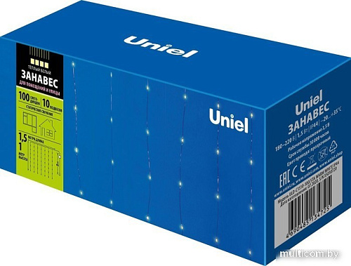 Световой дождь Uniel ULD-C1510-100/STA WARM WHITE IP44 UL-00007249