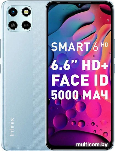 Смартфон Infinix Smart 6 HD 2GB/32GB (голубой)