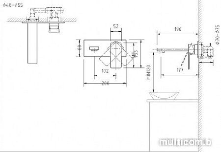 Смеситель Bravat Phillis P69183C-ENG