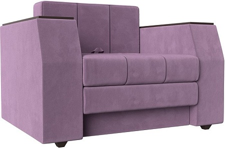 Кресло-кровать Лига диванов Атлантида 113867 (микровельвет сиреневый)