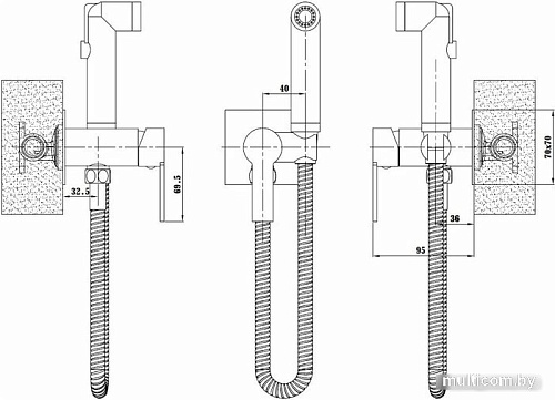 Гигиенический душ Esko SMH06 (сатин)