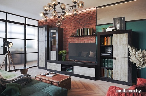 Тумба КМК Мебель 2Я Лондон 0467.1 (дуб кентерберри-сосна натуральная)