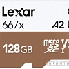 Карта памяти Lexar LSDMI128B667A microSDXC 128GB + адаптер