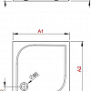 Душевой поддон Radaway Delos C со съемной панелью 90x90 [4C99170-03]