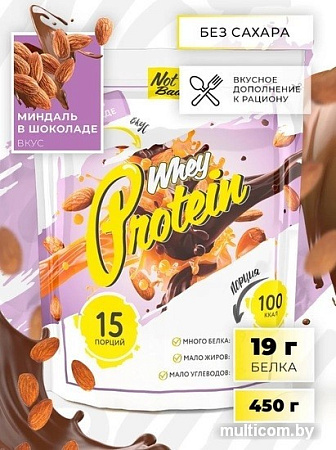 Протеин NotBad Whey Protein (450г, миндаль в шоколаде)