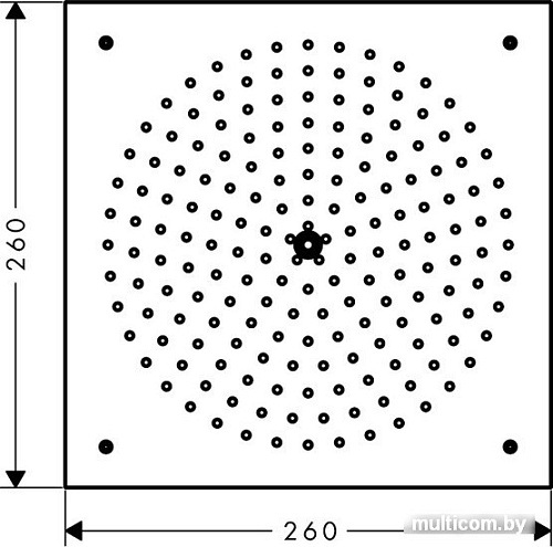 Верхний душ Hansgrohe Raindance Air 1 jet 260x260 [26472000]
