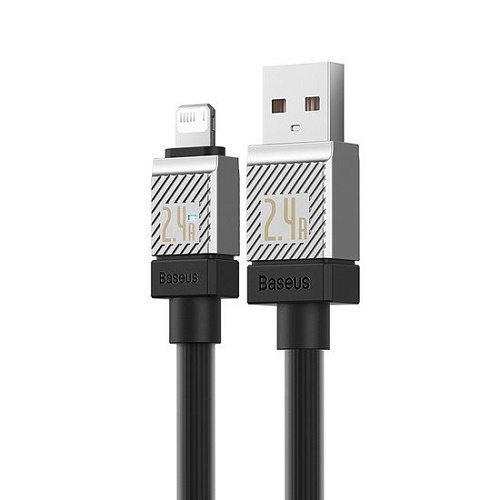 Кабель Baseus CoolPlay Series Fast Charging Cable 2.4A USB Type-A - Lightning (2 м, черный)