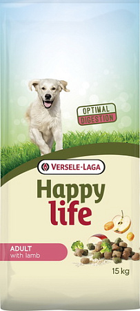 Сухой корм для собак Versele Laga Happy life Adult с ягненком 15 кг