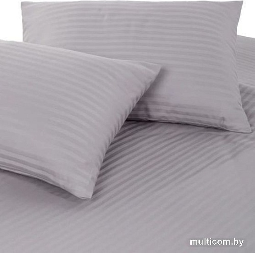 Постельное белье GoodNight Pure Страйп-сатин 1.5сп 417434 (серый)