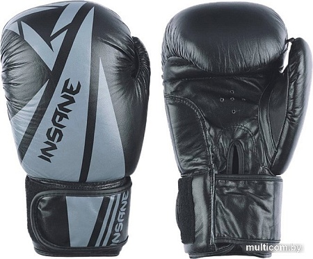 Перчатки для единоборств Insane Ares 12oz (черный/серый)