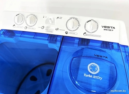 Активаторная стиральная машина Vesta WMC100P (синий)