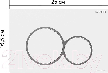 Панель смыва Lauter 219701E (хром)