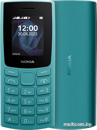 Кнопочный телефон Nokia 105 (2023) Dual SIM TA-1557 (бирюзовый)