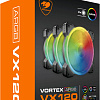 Набор вентиляторов Cougar Vortex VX120 CF-VX12HB3-RGB