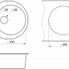 Кухонная мойка Granula 4801 (черный)