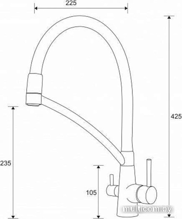 Смеситель Paulmark Siegen Si213111-431TW (белый матовый)