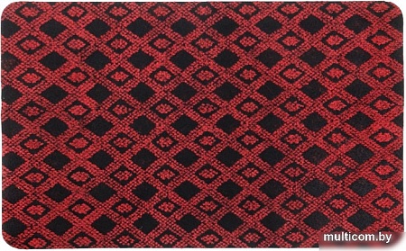 Придверный коврик SunStep Fusion 50х80 37-112 (черный/красный)