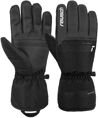 Горнолыжные перчатки Reusch Snow King 6201198-6681 (р-р 7, Dark Granite/Black)