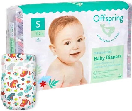 Offspring S 3-6 кг Котики (48 шт)
