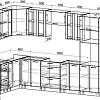 Готовая кухня Интерлиния Мила 1.88x3.4 левая без столешницы (белый платинум/бетон)