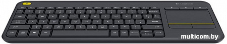 Клавиатура Logitech Wireless Touch Keyboard K400 Plus Black (920-007147)