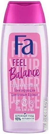 Fa Гель для душа Feel Balance Тонизирующий цветочный аромат Создай настроение 250 мл