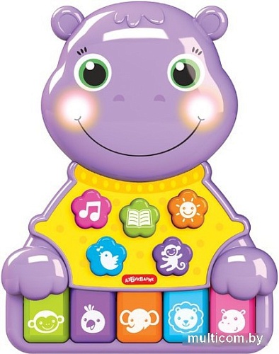 Развивающая игрушка Азбукварик Бегемотик Музыкальные зверята 4680019286075