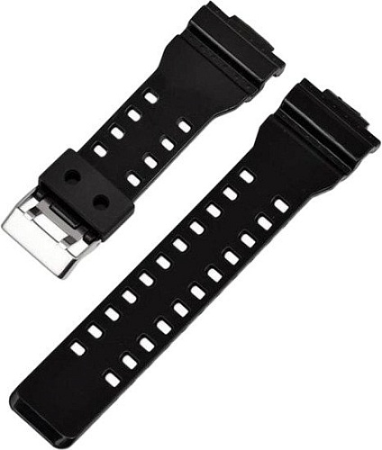 Ремешок Rumi GLS силиконовый для Casio G-Shock GA-110/GA-100/G-8900/GLS-100 (черный)