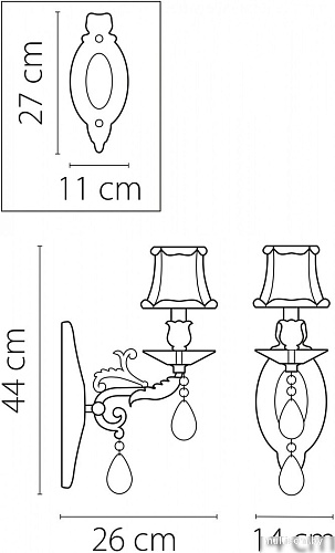 Бра Osgona Fiocco 701611
