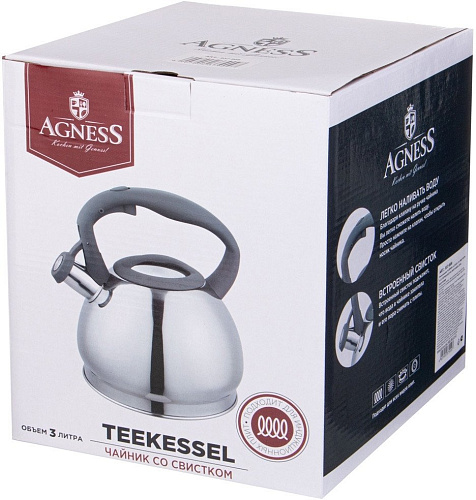 Чайник со свистком Agness 937-909
