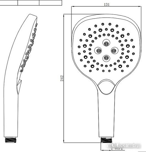 Душевая лейка Maxonor Pure Life PL23