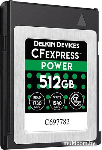 Карта памяти Delkin Devices Power CFexpress DCFX1-512 512GB