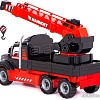 Игрушечный транспорт Полесье Mammoet автомобиль-кран 56832 (черный/красный)