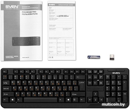 Клавиатура SVEN KB-C2200W (черный)