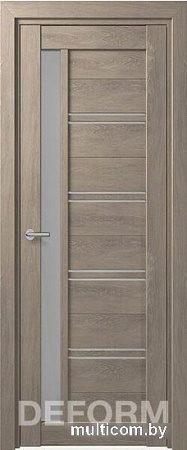 Межкомнатная дверь Юркас Deform D19 ДО 60x200 (дуб шале седой/мателюкс)