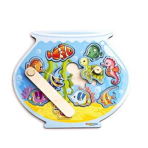 Магнитная рыбалка WoodLand Toys Аквариум 062201